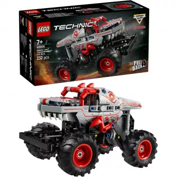 LEGO TECHNIC 42200 Monster Jam™ ThunderROARus™ ar atpakaļgaitas piedziņu