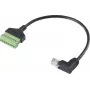 Renkforce RJ45 tīkla adaptera kabelis [1x RJ45 spraudnis 8p8c — 1x spaiļu savienojums] 30 cm (RF-6443974)