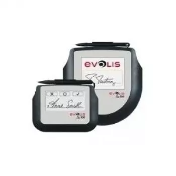 Evolis Sig200, 12,7 cm (5) paraksta panelis, 12,7 cm (5), Izšķirtspēja: 640 x 480 pikseļi, skārienekrāns, krāsains, Savienojums: USB (2.0), Izmēri (P x A x D): 191 x 180 x 15 mm, 0,36 kg (ST-CE1075-2-UE)