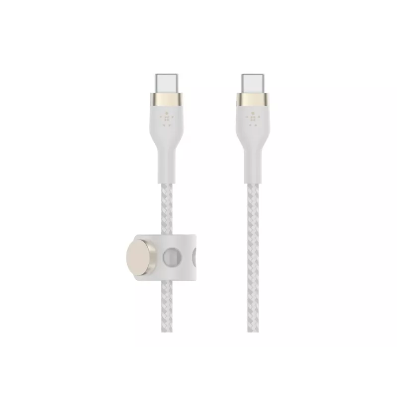 USB kabelis Belkin BOOST↑CHARGE PRO Flex 2m USB C Balts