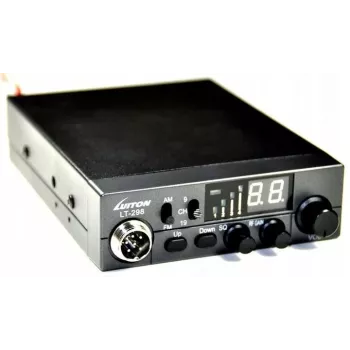 Luiton LT-298 ASQ AM/FM CB radio cigarešu aizdedzinātāja spraudnis, melns