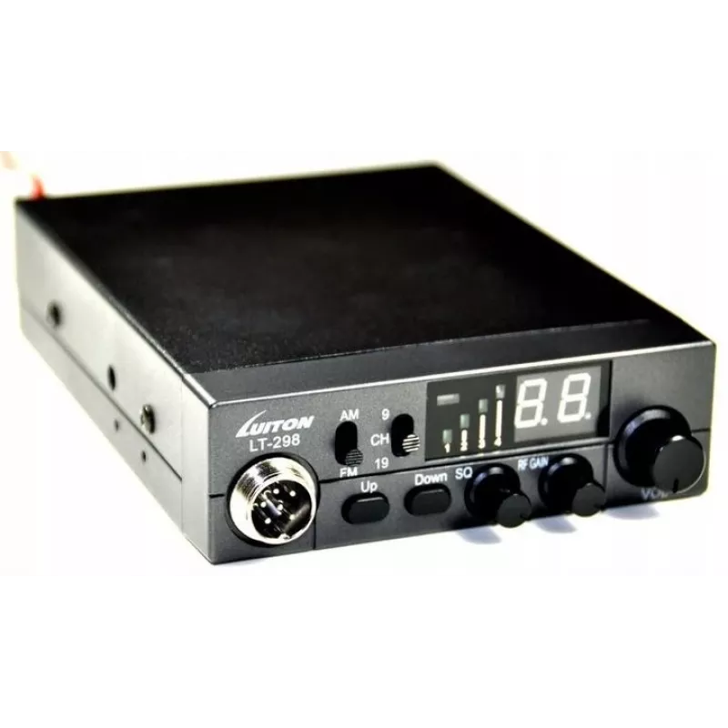 Luiton LT-298 ASQ AM/FM CB radio cigarešu aizdedzinātāja spraudnis, melns