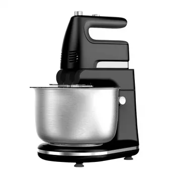 Stacionārais mikseris Maestro MR-553 ar rotējošu nerūsējošā tērauda trauku, 600 W, melns