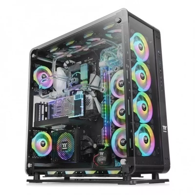 PC korpuss Thermaltake Core P8 TG Full Tower melns
