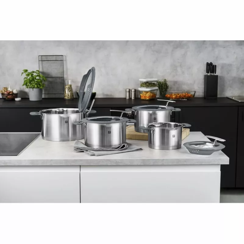 ZWILLING SIMPLIFY 66870-004-0 Katlu komplekts Nerūsējošais tērauds 4 gab. Sudraba Melns