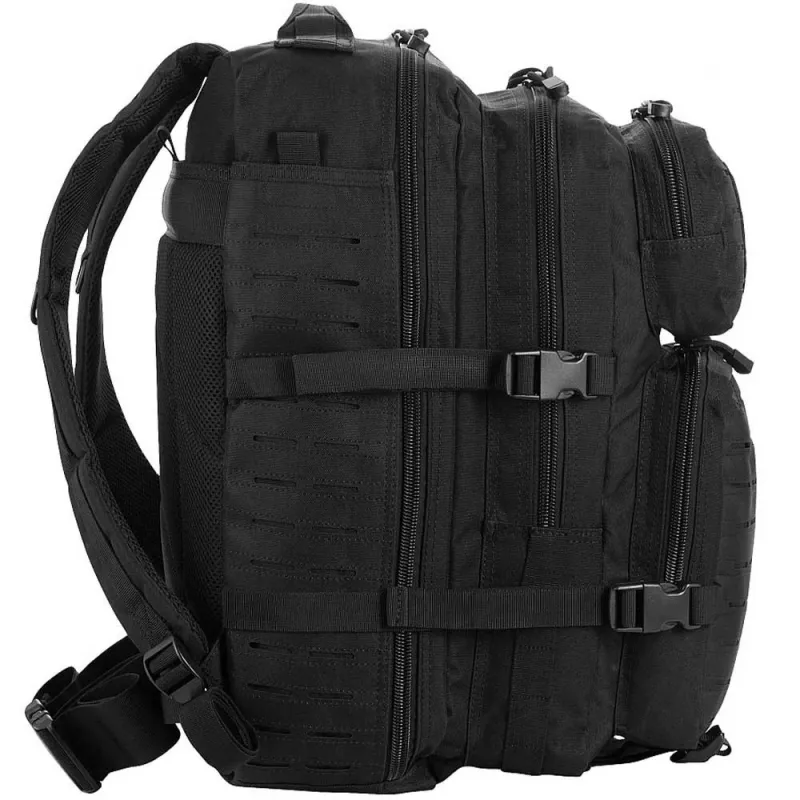 M-TAC Large Assault Pack Laser Cut mugursoma - melna
