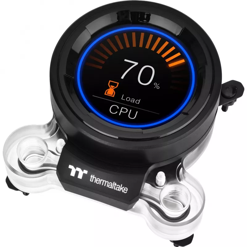 Ūdens dzesēšanas bloks Pacific MX2 Ultra CPU, varš, 2,1 collu LCD temperatūras sensors
