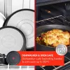 TEFAL Katlu komplekts, 4 gab. | L7649453 Ingenio Ultimate | 16/18/20 cm | Alumīnijs | Melns