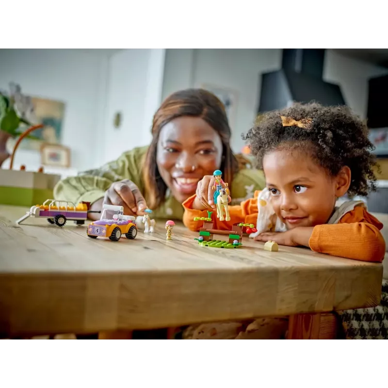 LEGO Friends Zirga un ponija piekabes dzīvnieku rotaļlietu komplekts 42634