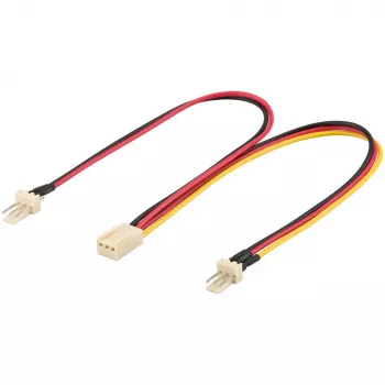 Wentronic Goobay iekšējais datora barošanas kabelis - 2x 3-pin. Spraudnis > 3-pin. Kontaktligzda (93880)