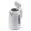 Elektriskā tējkanna Adler AD 1379w — 1,7 L, līdz 2200 W, balta, 360° grozāma pamatne, polipropilēns
