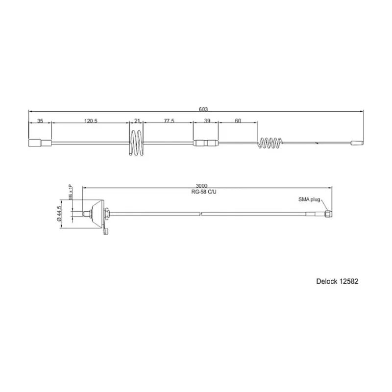Daudzvirzienu antena DeLOCK 12582