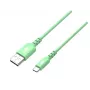 TB USB C kabelis 1m Zaļš; AKTBXKUCMISI10Z