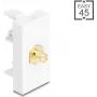 Connector DELOCK SMA female to SMA female — model 90914, balta
