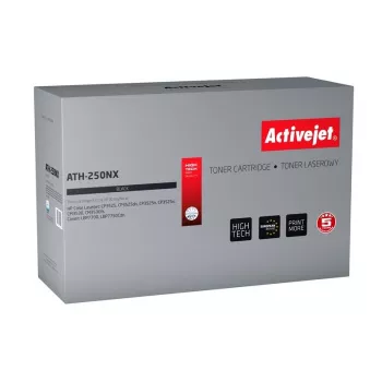 Activejet ATH-250NX tonera kasetne (aizstāj HP 504X CE250X, Canon CRG-723HB; Supreme; 10500 lapas; melna)