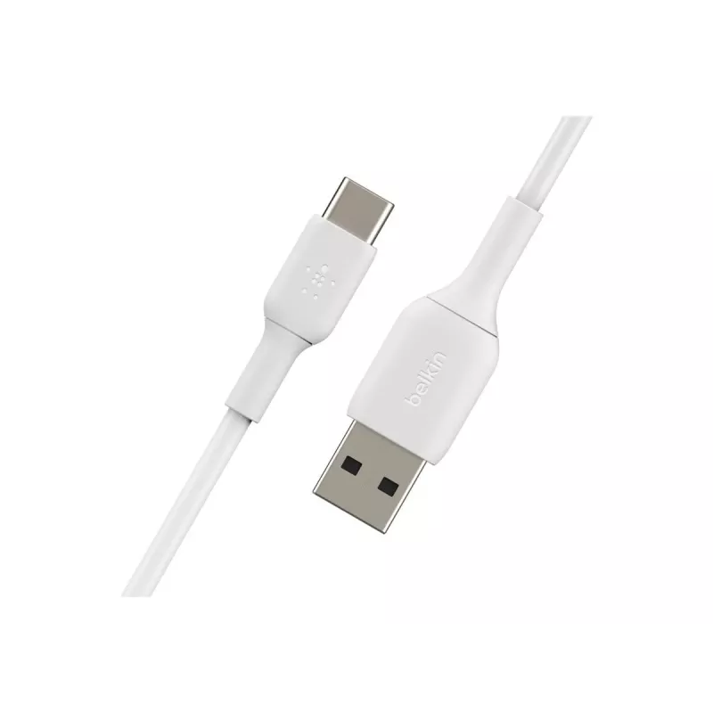 Kabelis PVC USB-C uz USB-A 15 cm Balts