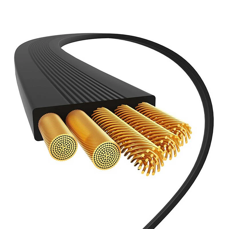 USB kabelis Baseus Free2Draw 1m USB C melns