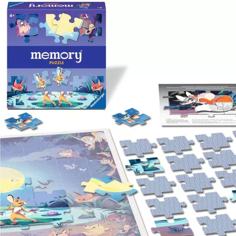 memory Puzzle Dzīvnieki pie dīķa, galda spēle