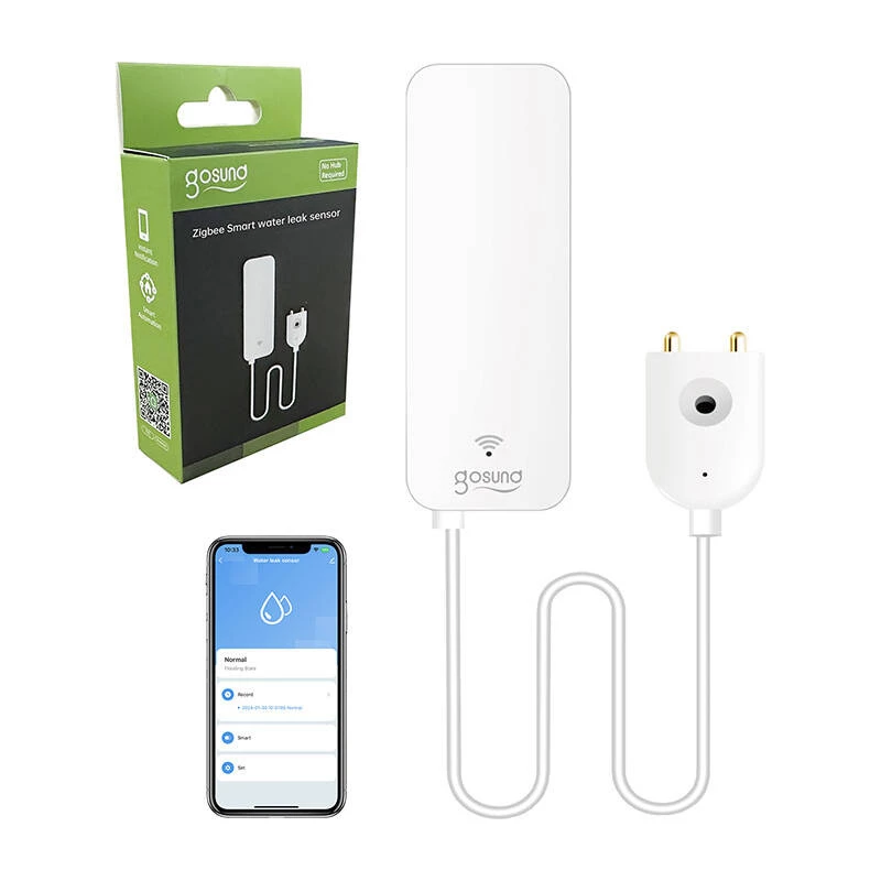ZigBee Gosund ST19 Tuya viedais plūdu/ūdens noplūdes sensors