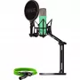 NT1 Signature +XLR-kabelis+Desktop Studio Arm, mikrofons gaiši zaļš, komplekts