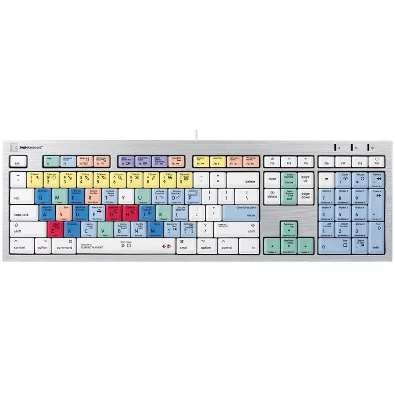 Tastatūra Logickeyboard ALBA Universal USB AZERTY French Silver