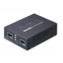 PLANET 2-Port 10G/2.5G/1G/100BASE-X tīkls Media Converter Melns
