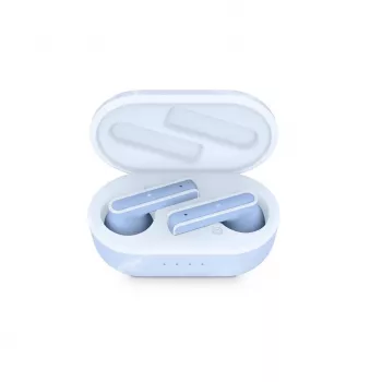 Energy Sistem Senshi Eco austiņas, patiesi bezvadu stereo (TWS), iekšauss, zvaniem/mūzikai/sportam/ikdienai, Bluetooth, gaiši zilas