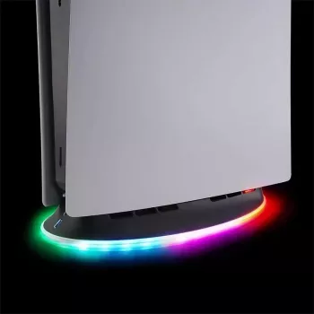 Dzesēšanas statīvs SUBSONIC SA5656 PS5 un PS5 plāns ar LED gaismām, vairāku ventilatoru dzesēšana, USB barošana