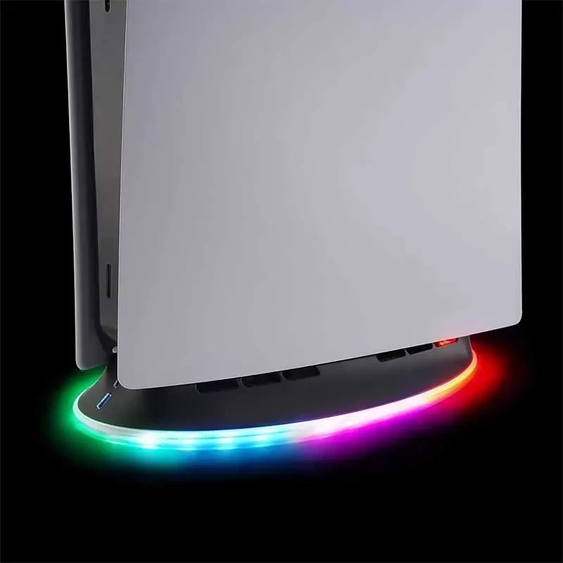Dzesēšanas statīvs SUBSONIC SA5656 PS5 un PS5 plāns ar LED gaismām, vairāku ventilatoru dzesēšana, USB barošana