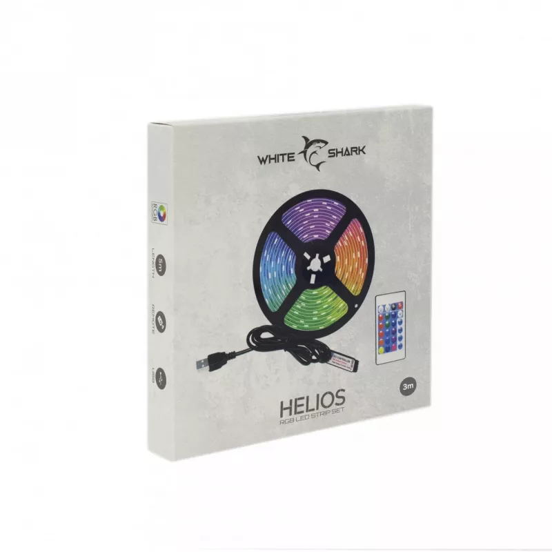 White Shark Helios LED-03 RGB LED lentes komplekts 3m