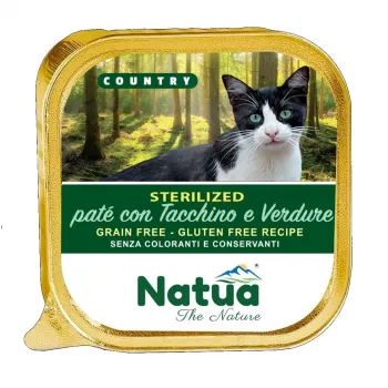 NATUA Country Sterilised Turkey with vegetables - mitrā kaķu barība - 100g