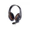 Vadu spēļu austiņas GEMBIRD GHS-05-O, apļveida, 20–20000 Hz, 2 m kabelis, 250 g, oranža/melna