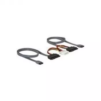 SATA universālais kabelis DeLOCK 84239 2x HDD 0,5 m
