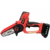 Akumulatora ķēdes zāģis YATO YT-828135 — 18V Li-Ion 2Ah, 10 cm sliede, 3200 RPM, 4,8 m/s ķēdes ātrums, 26 posmi