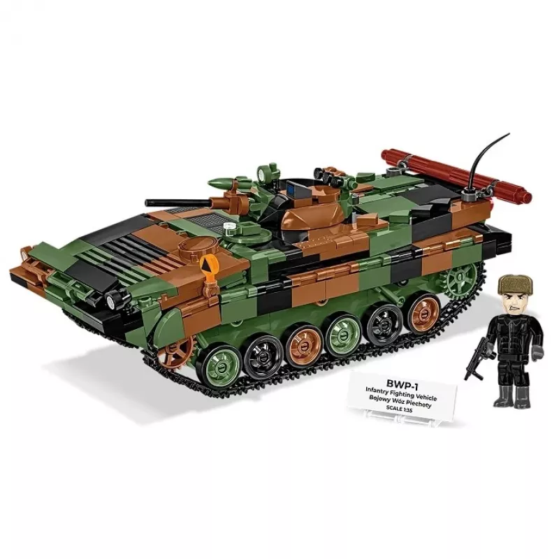 Bloku komplekts Cobi Armed Forces BWP-1 2630 — Polijas/Ukrainas amfībijas kājnieku kaujas mašīnas modelis