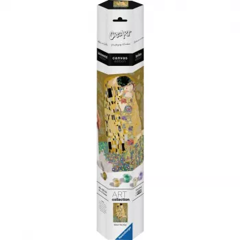 Ravensburger gleznošanas komplekts CreArt ART Collection — Skūpsts (Klimt) 23916, krāsošana pēc cipariem uz audekla