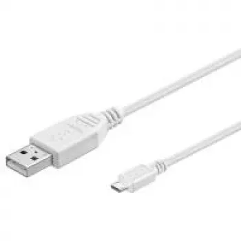 Wentronic 43837 USB kabelis balts