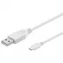 Wentronic 43837 USB kabelis balts