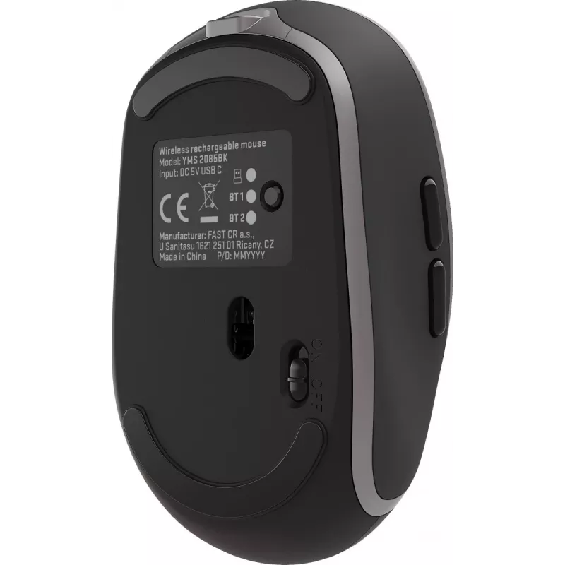 Divu veidu WiFi+Bluetooth bezvadu pele, uzlādējama baterija, 5 pogas