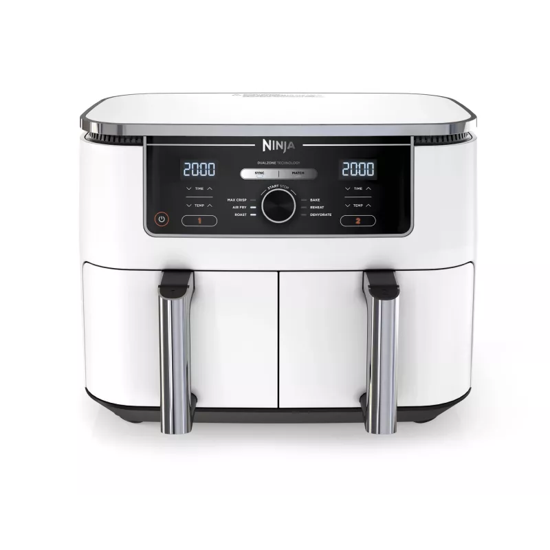 Karstā gaisa fritieris Ninja AF400EU Double 9,5 L 2470 W Balts, rotējoša un skārienvadība