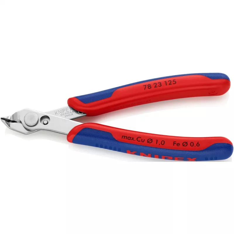 Knipex Super-Knips 78 23 125 elektronikas un precīzijas mehānikas griešanas knaibles bez slīpuma 125 mm