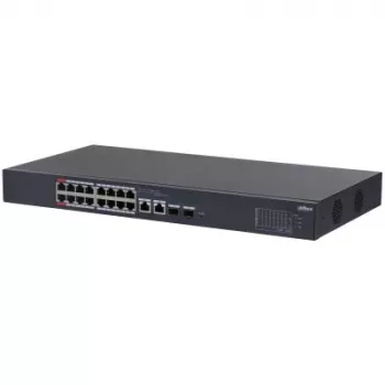 Dahua Technology DH-CS4218-16ET-240 tīkla komutators pārvaldāms L2 Gigabit Ethernet (10/100/1000) Power over Ethernet (PoE) melns