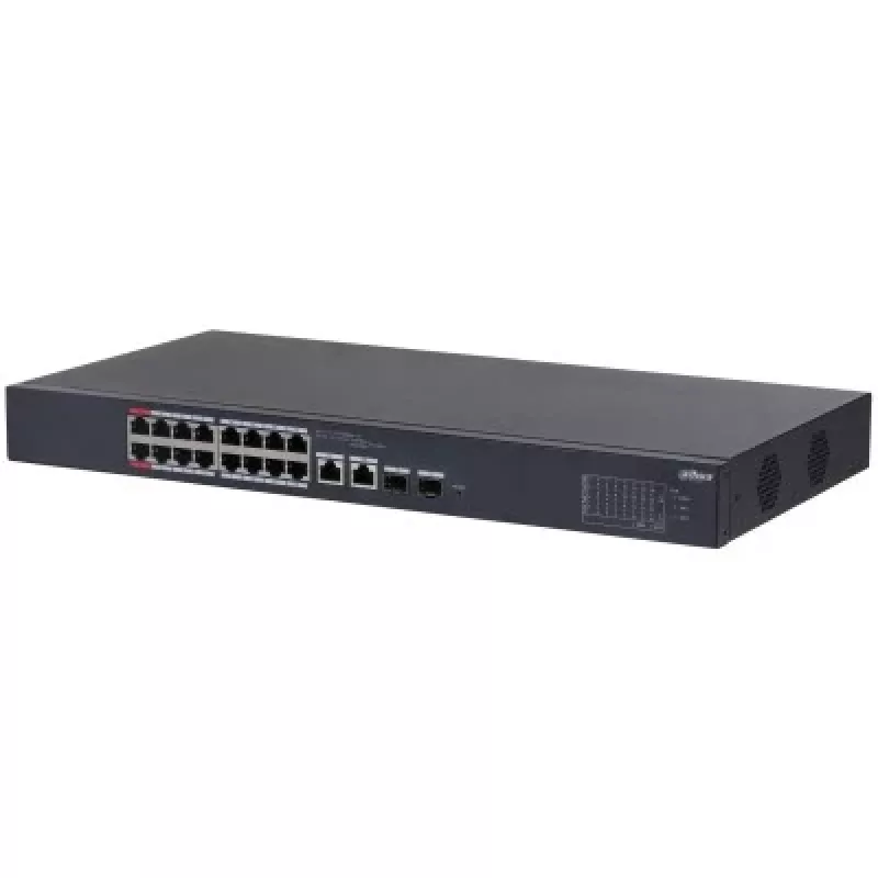 Dahua Technology DH-CS4218-16ET-240 tīkla komutators pārvaldāms L2 Gigabit Ethernet (10/100/1000) Power over Ethernet (PoE) melns