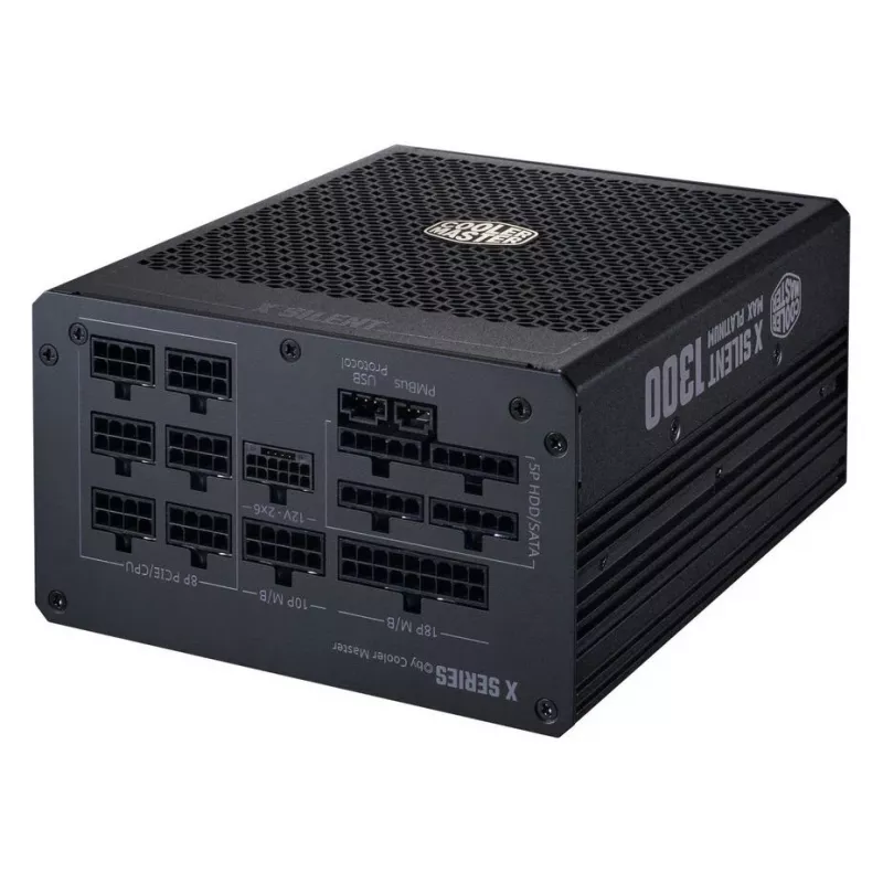 Barošanas bloks Cooler Master X Silent MAX Platinum 1300W – ATX PSU, 1300W izeja, Platinum efektivitāte