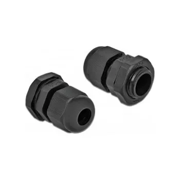 Kabeļu blīvslēgs DeLOCK 60194 melns plastmasas 10 gab.