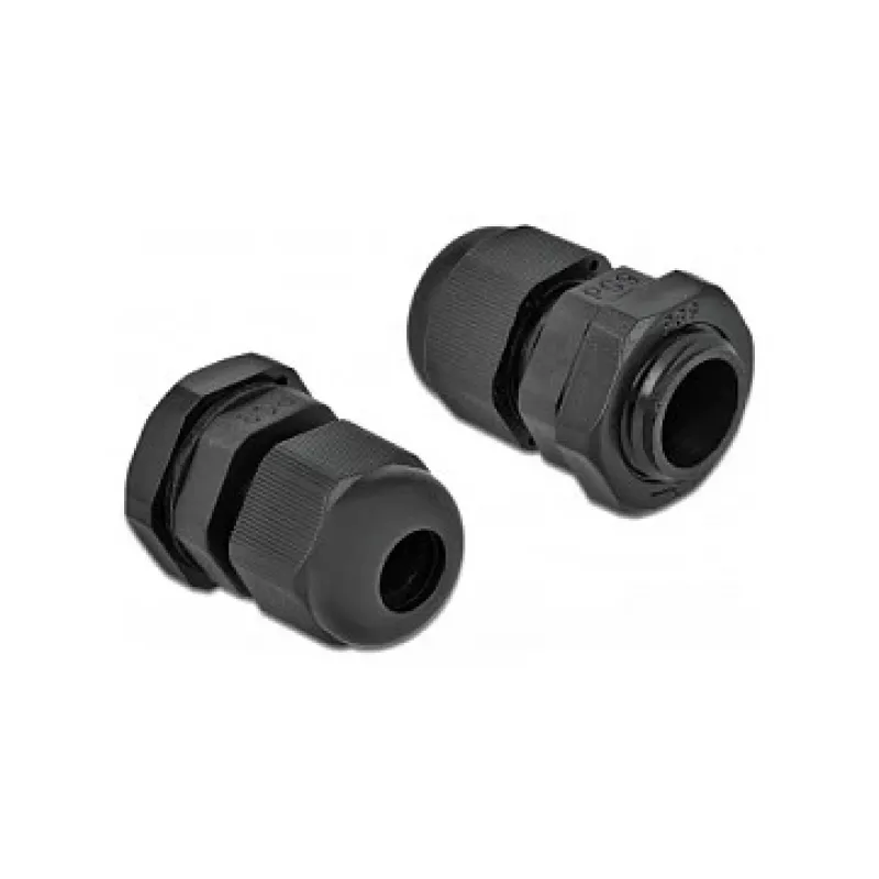 Kabeļu blīvslēgs DeLOCK 60194 melns plastmasas 10 gab.