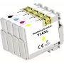 Renkforce tintes komplekts aizstāj Epson 16XL (C13T163640) saderīgs melna, ciāna, fuksīna, dzeltena RF-I-E-16XLBKCMY4PK RF-5718868 (RF-5718868)