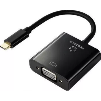 Renkforce RF-4679564 Video kabeļa adapteris 0,1 m USB Type-C VGA (D-Sub) melns (RF-4679564)