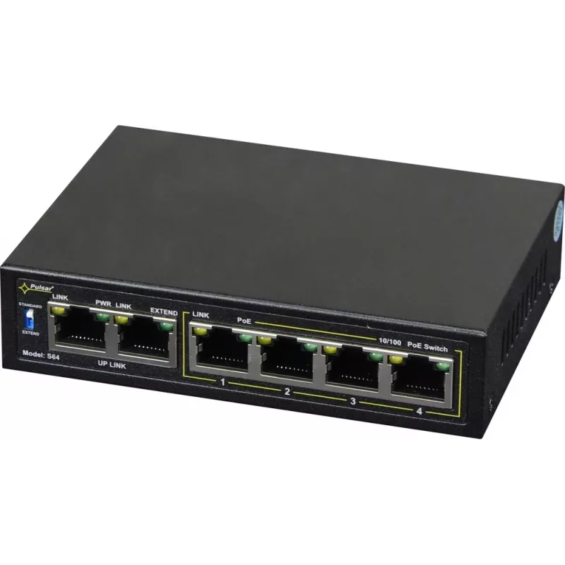 Tīkla slēdzis PULSAR Switch POE Pulsar S64 4 porti 2 augšupsaites
