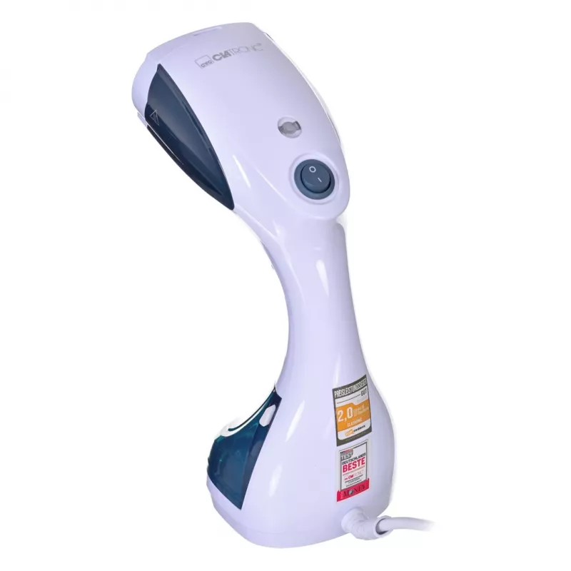 Rokas apģērba tvaikonis CLATRONIC DB 3717 — 1100 W, 200 ml tvertne, ~20 g/min tvaiks, keramikas zole